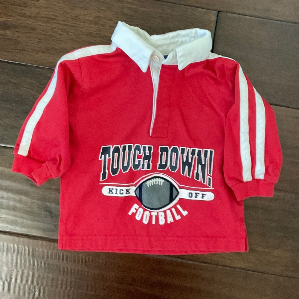 Football Polo Style Shirt 12 mos.